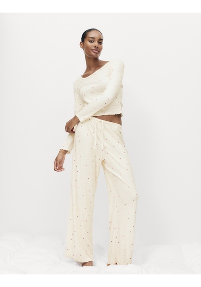 Marks & Spencer Desenli Pijama Takımı T37002238J Krem Mix Marks & Spencer Desenli Pijama Takımı T37002238J Krem Mix