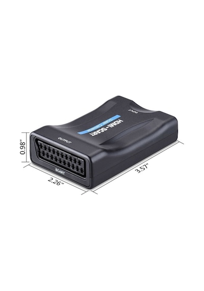 Ally 1080P Scart Hdmı Dönüştürücü Ses Video Adaptörü-Siyah-Siyah