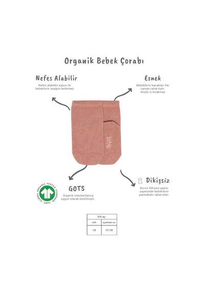 Akıllı Bayi 5'li Penye Soket Kutulu Basic Çorap 10131 Pudra renkli