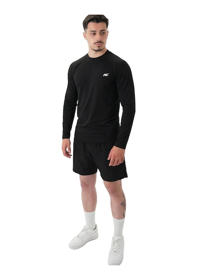 Musclecloth Tech Uzun Kollu T-shirt Siyah