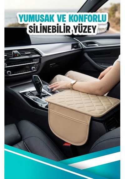 Chrysler Neon Uyumlu Cepli Deri Kolçak Minderi Koruyucu Örtü Krem Deri Krem Dikiş