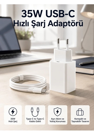 Lb 35w Usb-c Hızlı Şarj Adaptörü Type-c To C Kablo Seti