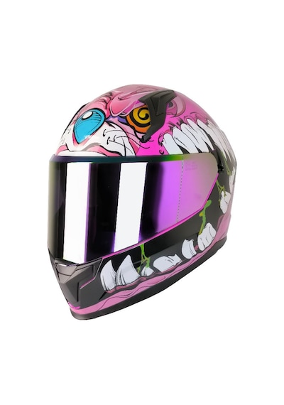 M910 Lady Horus Motosiklet Kaskı Güneş Vizörlü Full Face Kadın Kask Çok Renkli