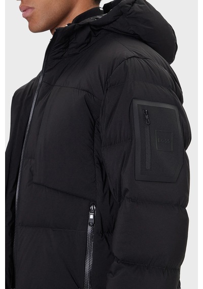 Boss Erkek Parka 50543963 001 Siyah Siyah
