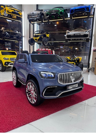 Poyraz Akülü Maserattı Suv Akülü Araba 12v 0-7 Yaş Özel Plaka Mavi