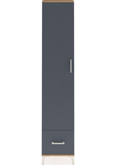 Arges Dolap 3 Raflı Tek Çekmeceli Tek Askılı 44x30x221 Çam-an... Çam