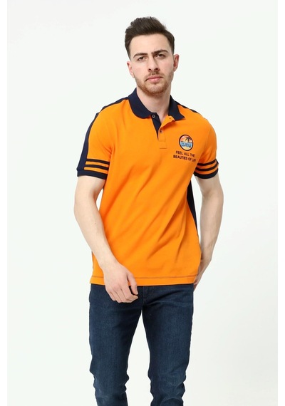AR-MA Arma Erkek Polo Yaka Tişört Y22374300901 Turuncu