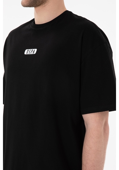 U.S. Polo Assn. Erkek Oversize Fit Bisiklet Yaka Siyah Tişört 50305923-VR046 U.S. Polo Assn. Erkek Oversize Fit Bisiklet Yaka Siyah Tişört 50305923-VR046