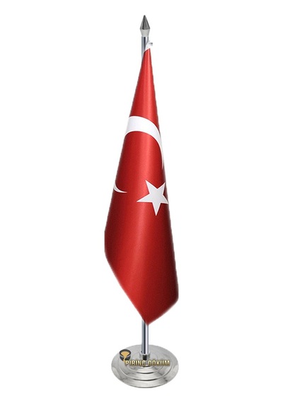 Krom Makam Bayrak Direği Sivri Alemli