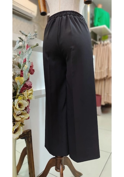 Alisma Moda Bol Paça Kadın Pantolon Siyah