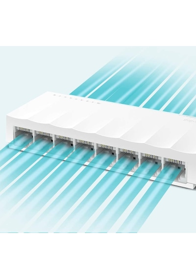TP-Link LS1008 8 Port 10/100 Mbps Fast Ethernet Switch Beyaz