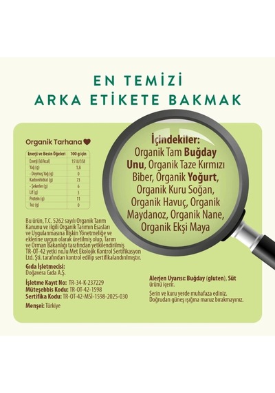 Mey İthalat Organik Tarhana 400 Gr Diğer