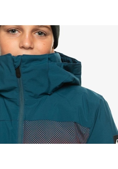 Quiksilver Çocuk Snowboard Ceketi Majolıca Blue Petrol