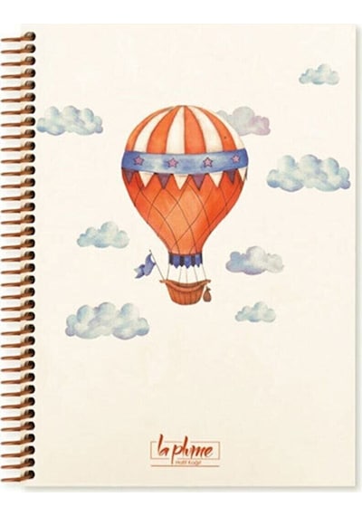 Turuncu 17x24 Çizgili La Plume Balloon Defter