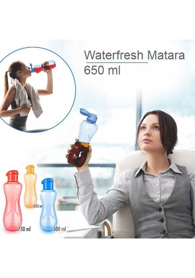 Waterfresh Lüks Matara 650 Ml Mavi Beyaz Plastik Diğer
