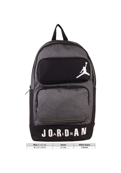 Jordan Air Cleveland Grey Gri Erkek Çocuk Okul Ve Günlük Sırt Çantası - Q3170