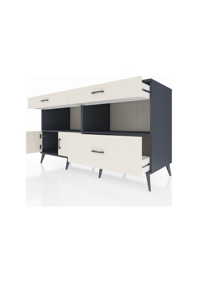 Kronos Konsol 2 Raflı 3 Çekmeceli 2 Kapaklı 176x59x99 Antrasit-ay Antrasit-aytaşı Kronos Konsol 2 Raflı 3 Çekmeceli 2 Kapaklı 176x59x99 Antrasit-ay Antrasit-aytaşı