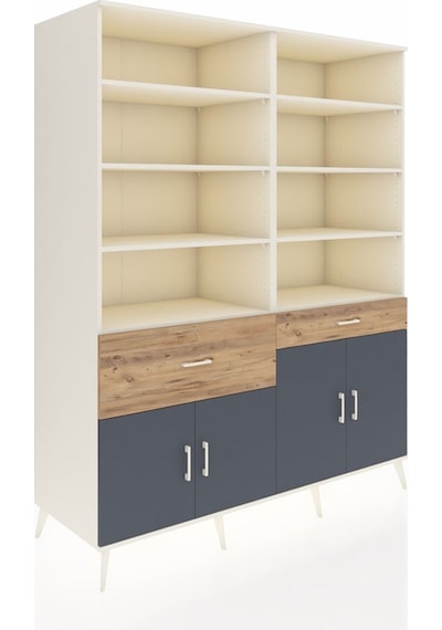 Kronos Gardrop 10 Raflı 2 Çekmeceli 4 Kapaklı 176x59x221 Aytaşı-antrasit/çam Antrasit/çam Kronos Gardrop 10 Raflı 2 Çekmeceli 4 Kapaklı 176x59x221 Aytaşı-antrasit/çam Antrasit/çam