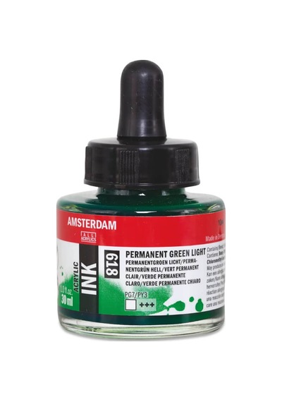 Amsterdam Akrilik Mürekkep 30 Ml Permanent Green Light 618 Diğer