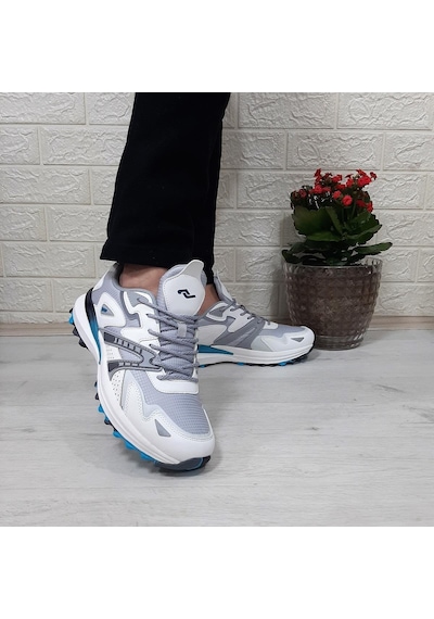 Jump 29725 Beyaz Gri Anatomik İç Taban Erkek Spor Ayakkabı 001