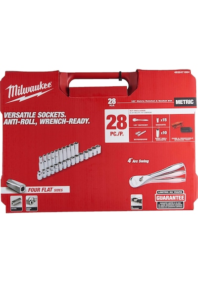 Milwaukee Cırcırlı Lokma Seti 1/2 28 Parça 4932471864