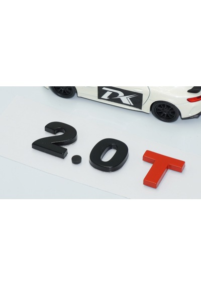 Dk Tuning 2.0t Bagaj Siyah Kırmızı Yazı Logo Volkswagen İle Uyuml