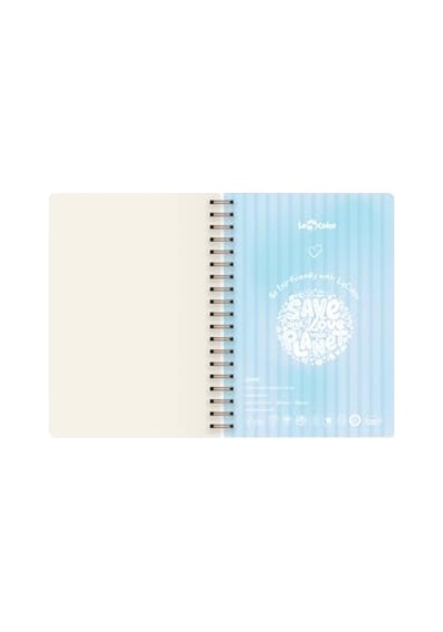 Le Color Utopia Spiralli Defter Düz Fil 17x24 Cm Açık Gri