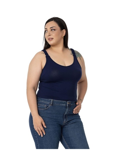 Disentis Büyük Beden Askıları Büzgülü Drapeli Crop Lacivert Body-lacivert Lacivert