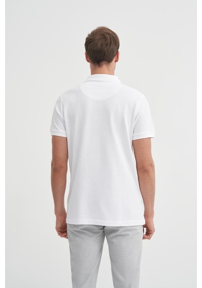 Cazador 4613 Polo Pike T-shirt Beyaz