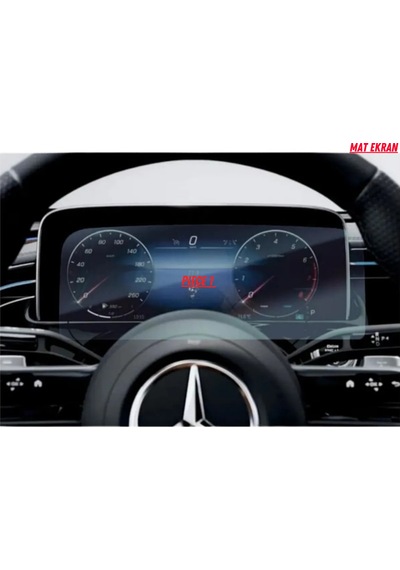 Mercedes E180 2025 Hayalet Gösterge Ve Yolcu Ekran Uyumlu Mat Ekran Koruyucu