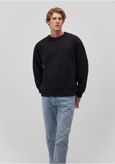 Mavi - Bisiklet Yaka Siyah Basic Sweatshirt 0s10276-900 Siyah