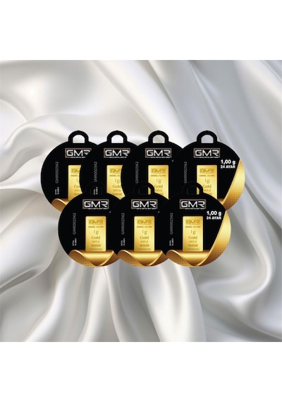 Leva Gold 1 Gr 24 Ayar Gmr Gram Altın 7 Adet