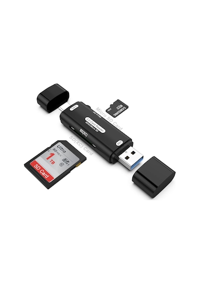 Micro Sd Kart Okuyucu Type C To Usb 3.0 Çevirici Otg 5 Gbps Hafıza Kartı Okuyucu Adaptör Micro