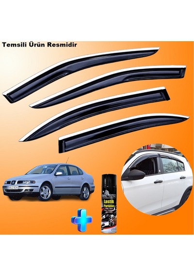 Seat Toledo Mügen Cam Rüzgarlığı Abs Nikelaj Krom Cam Rüzgarlığı 1999-2005 + Ebrayn Lastik Parlatıcı