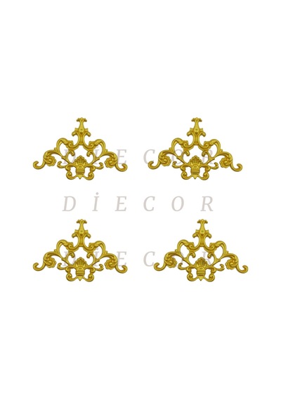 Diecor Dekoratif Polimer Mobilya, Duvar Ve Tavan Motifi Altın 16 X 16 Model:xa81