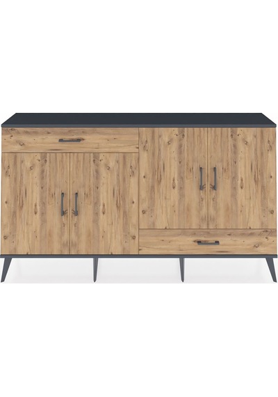Arges Konsol 5 Raflı 2 Çekmeceli 4 Kapaklı 176x30x99 Antrasit-çam Antrasit-çam Arges Konsol 5 Raflı 2 Çekmeceli 4 Kapaklı 176x30x99 Antrasit-çam Antrasit-çam