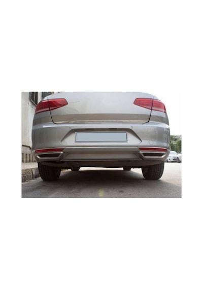 Volkswagen İle Uyumlu Passat İle Uyumlu B8 Krom Egzoz Görünümlü Difüz