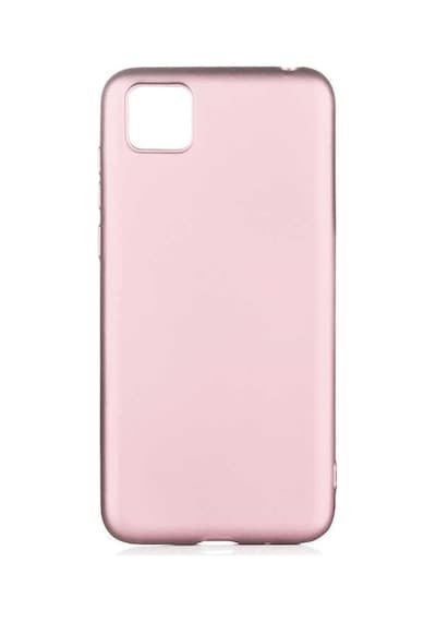 Noktaks - Huawei Uyumlu Huawei Y5p - Kılıf Mat Renkli Esnek Premier Silikon Kapak - Rose Gold