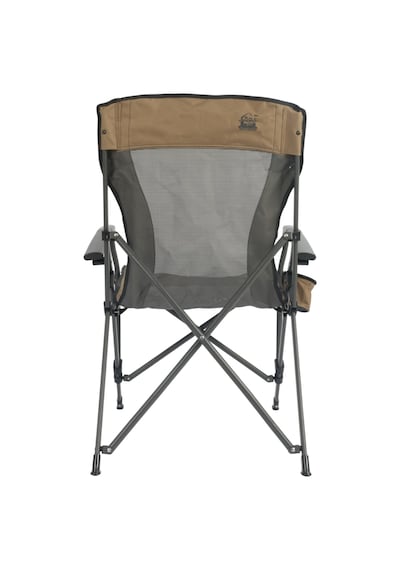 Funky Chaırs Safari Xl Katlanabilir Kamp Piknik Plaj Sandalyesi - 150 Kg Taşıma Kapasiteli, Taşıma Çantalı, Büyük Boy, Fileli Kahverengı