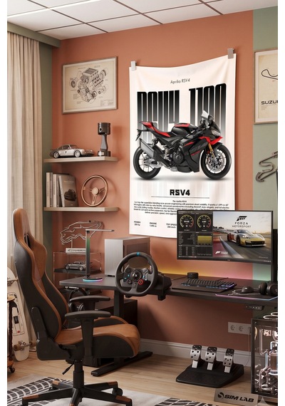 Aprilia Rsv4 Dekoratif Duvar Örtüsü Duvar Halısı Reaste