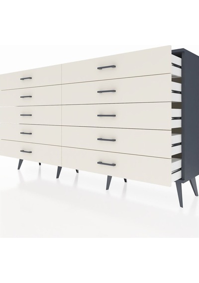 Arges Konsol 10 Çekmeceli 176x30x99 Antrasit-antrasit/aytaşı Antrasit-antrasit/aytaşı Arges Konsol 10 Çekmeceli 176x30x99 Antrasit-antrasit/aytaşı Antrasit-antrasit/aytaşı