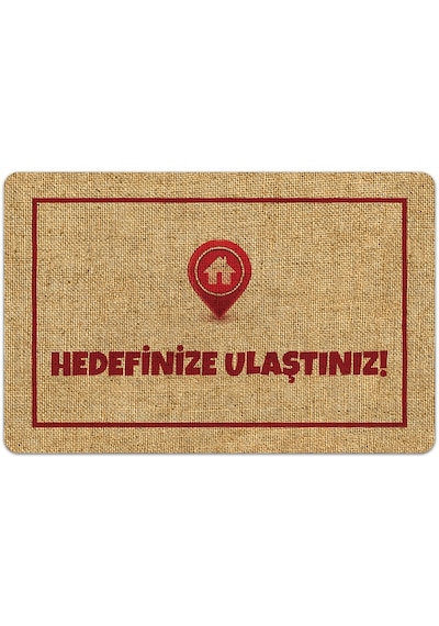 Evaşk Kapı Önü Paspası Vinil Kaymaz Tabanlı 45 X 70 Evaşkdm10076