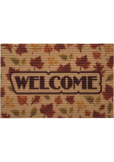 Koza Home Coco Welcome Sonbahar Paspas Dış Kapı Paspası Kıl Kapı Önü Paspas Naturel