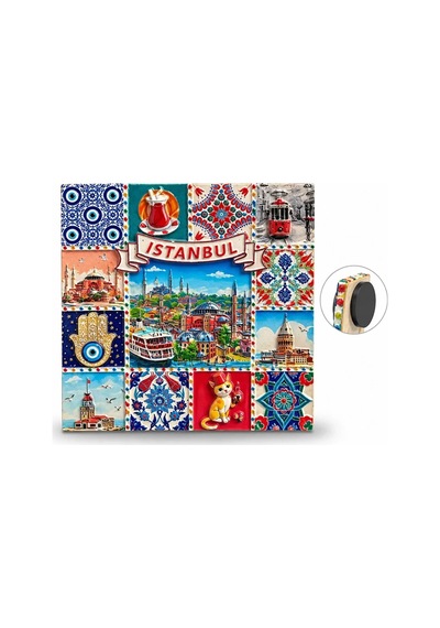 Magicool İstanbul Temalı Polyester Magnet Alk5867