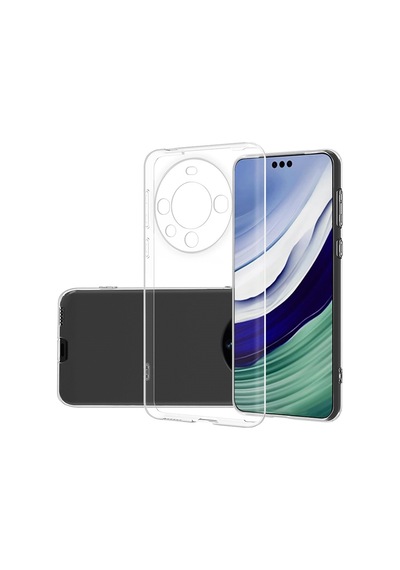 Kvy Huawei Mate 60 Pro Kamera Korumalı Süper Silikon Kılıf Şeffaf