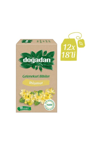 Doğadan Ihlamurlu Karışık Bitki Çayı 12 x 18'li