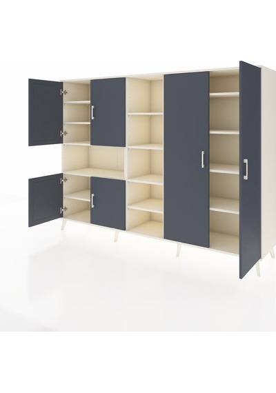Hyperion Dolap 13 Raflı 6 Kapaklı 220x44x163 Aytaşı-antrasit/ayta Aytaşı-antrasit/aytaşı Hyperion Dolap 13 Raflı 6 Kapaklı 220x44x163 Aytaşı-antrasit/ayta Aytaşı-antrasit/aytaşı