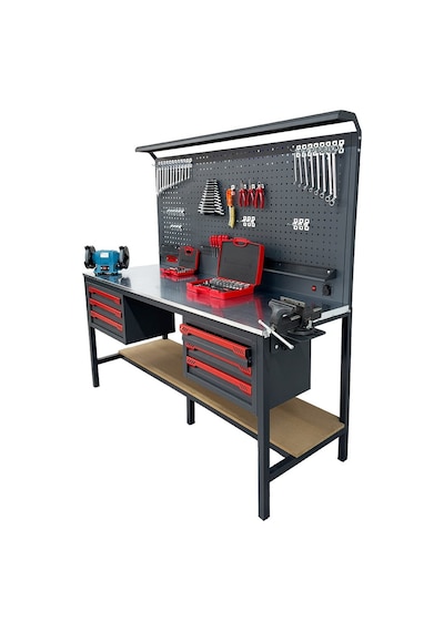 Takpower 2 Metre Dolu Takım Tezgahı 6 Çekmeceli Premium