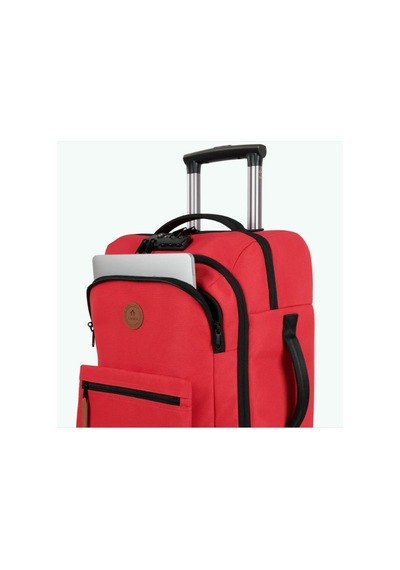 Pıtas Cabaia Soft Suitcase 4 Wheels Cebu Small Unisex Valiz Pink