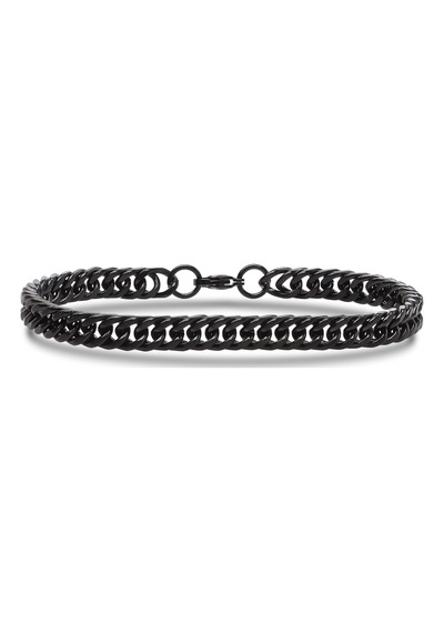 Premium Flat Mariner Çelik Zincir Bileklik 6mm 3183czb2d13 - 20 Cm - Altın Renk Altın